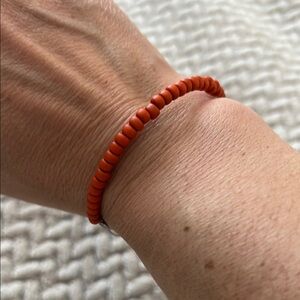Alex & Ani Orange Beaded Bracelet